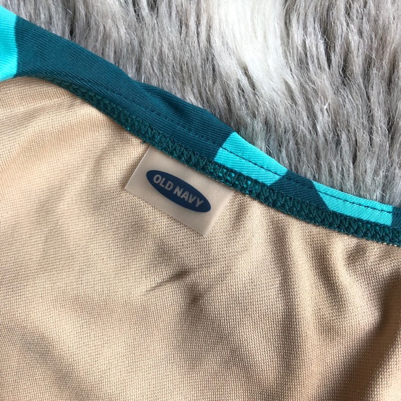 Old Navy | Ruffled One Shoulder Tropical Swimsuit - Picture 3 of 5